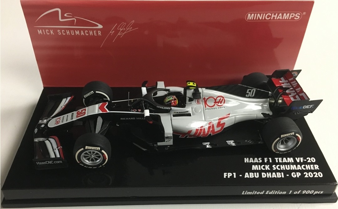 ミニチャンプス 1/43 ハース F1チーム VF-20 2020 F1 アブダビGP ミニチャンプス 1/43 ハース F1チーム VF-20 2020 F1 アブダビGP